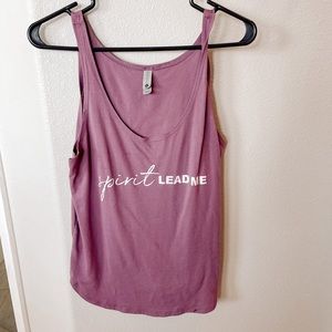 Spirit Lead Me - Violet Christian Tank